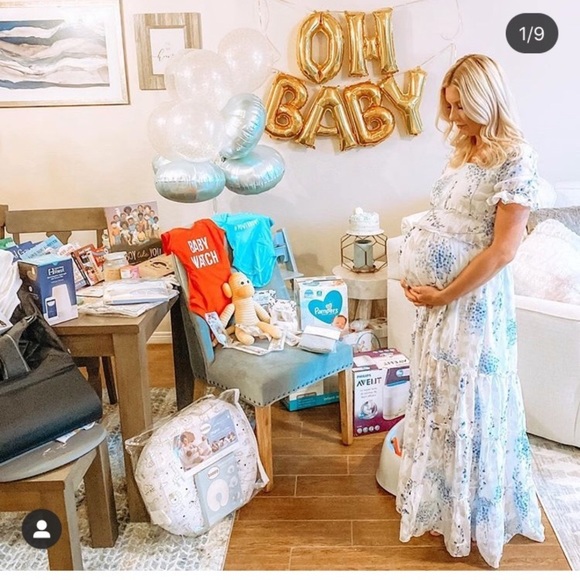 Blue Floral maxi SOLD - Picture 3 of 14